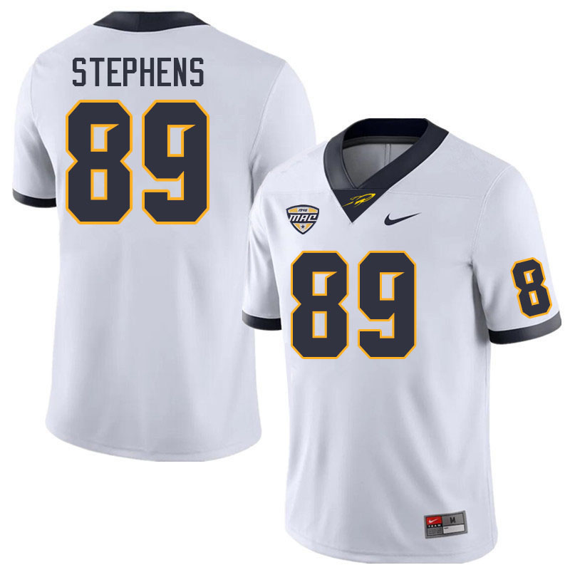 Toledo Rockets #89 Justin Stephens College Football Jerseys Stitched Sale-White